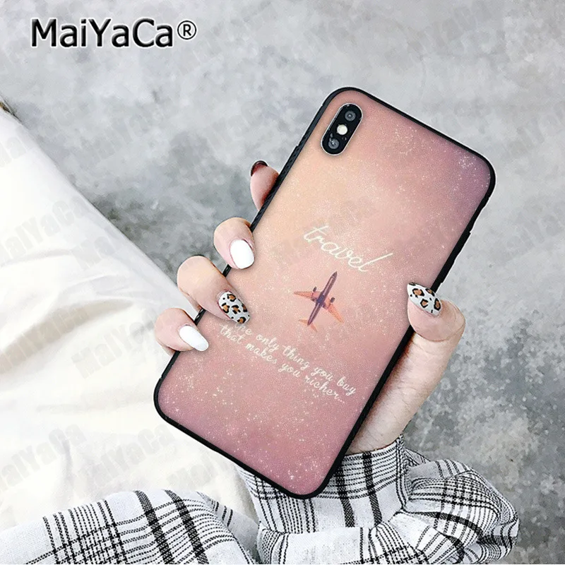 MaiYaCa самолет Летающий путешествие облако самолет клиент чехол для телефона для iphone 11 pro 8 7 66S Plus X XS MAX 5S SE XR чехол