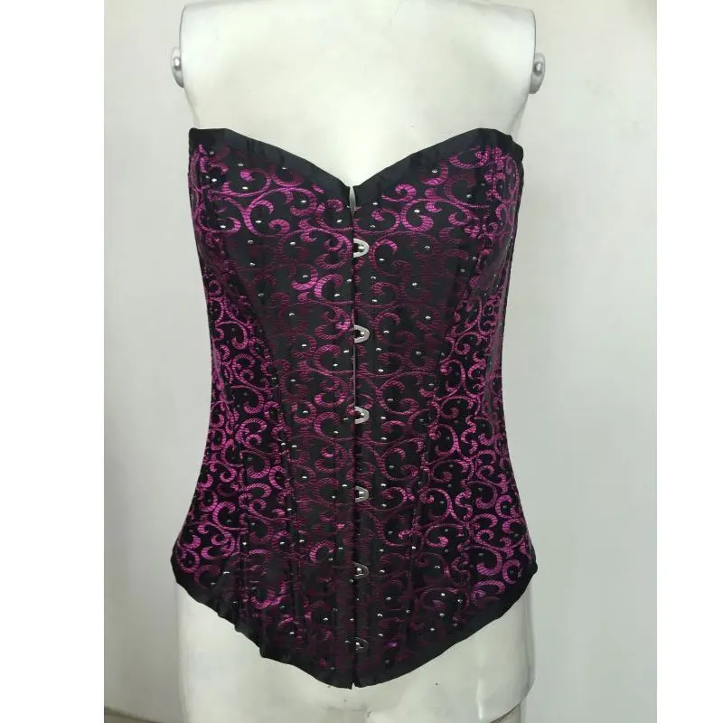 

free shipping floral corset overbust top floral embroidery Corsets and Bustiers Body Shaper Women boned corsage m1597