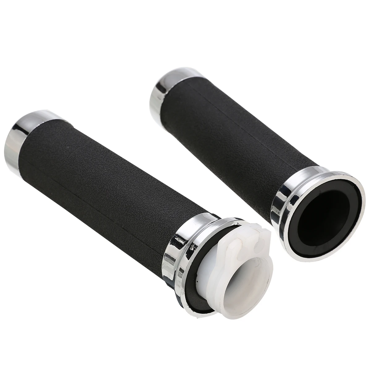 

Ручки для мотоцикла YAMAHA KAWASAKI DUCATI 1 пара 1 дюйм/25 мм, черные/Серебристые