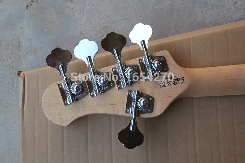 Бесплатная Доставка Оптовая Белый Music Man 5 Strings Электрический Бас-гитара с