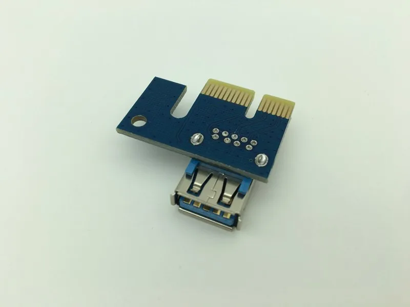 50 шт./лот PCI E PCIe Express 1X карта расширения графической карты USB 3 0 преобразователь