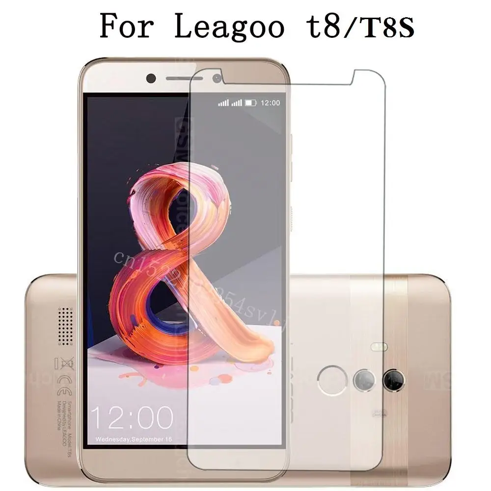 Leagoo T8s закаленное стекло 5 ''Leagoo Защитная пленка для экрана 9H 2.5D ультратонкая