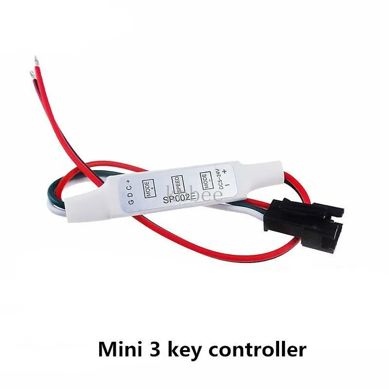 mini 3key RF 14key 21key little led pixel strip light controller for WS2811 SK6812 WS2812B 6803 1903 with remote | Лампы и освещение