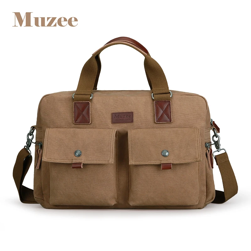 Muzee 2020 Большой Вместительный портфель сумка подходит для 15 6 дюймового ноутбука