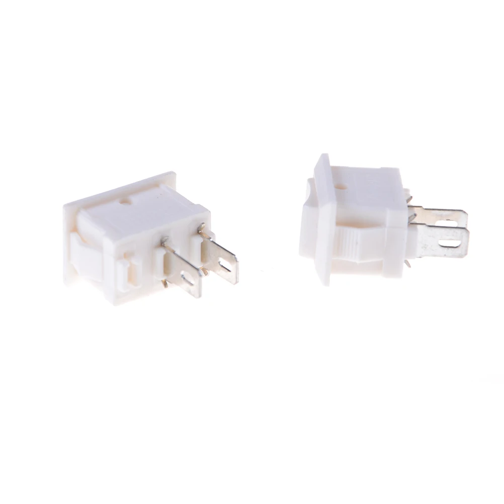 10 шт./лот 15x10 мм белый 2PIN SPST вкл/выкл KCD11 лодочный кулисный переключатель 3A/250V