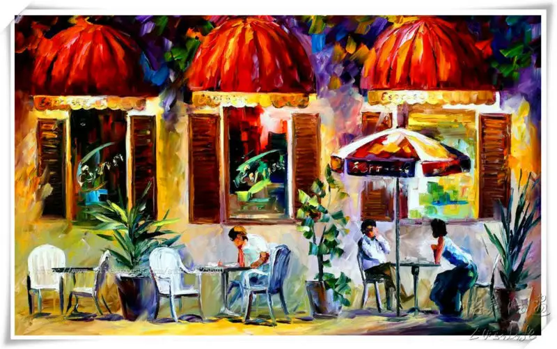 Палетка картин маслом улица парижа нож для рисования на холсте высокое качество