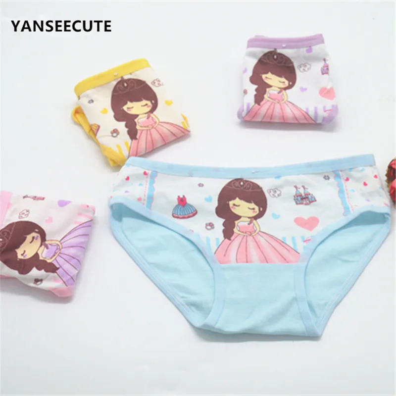 Детское нижнее белье для девочек трусики новинка 2017 года детское 12 шт./лот A2095