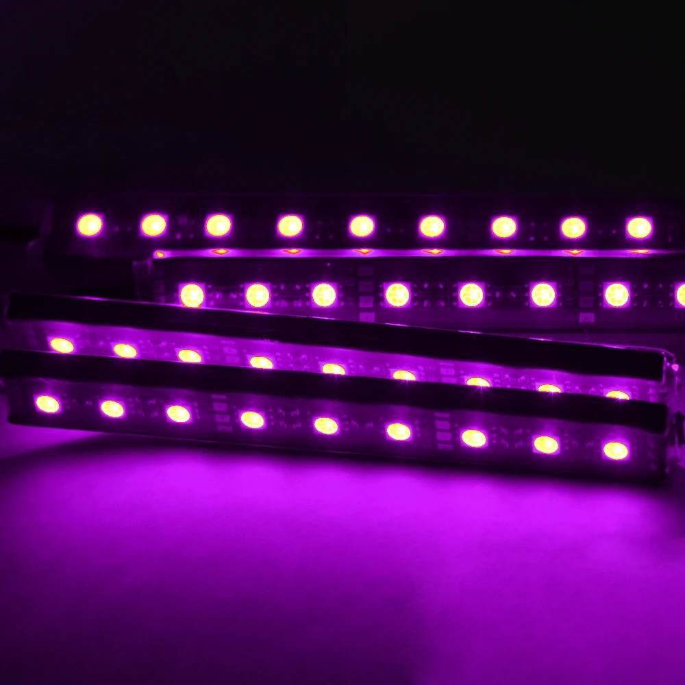 Автомобильная RGB Светодиодная лента, Автомобильный интерьер RGB 9, Светодиодная лента, светильник, беспроводной музыкальный контроль, электроника, Атмосфера RGB, дорожка, напольный светильник