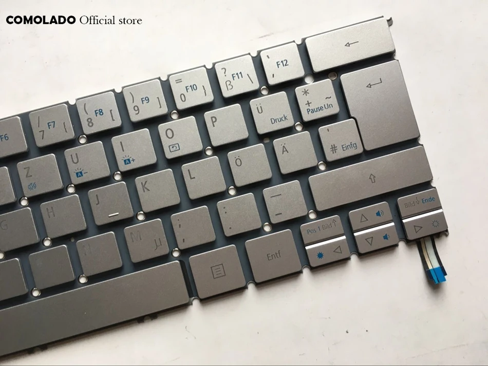 GR немецкая клавиатура для acer S7 S7-391 S7-392 MS2364 Серебряная клавиатура с подсветкой GR макет