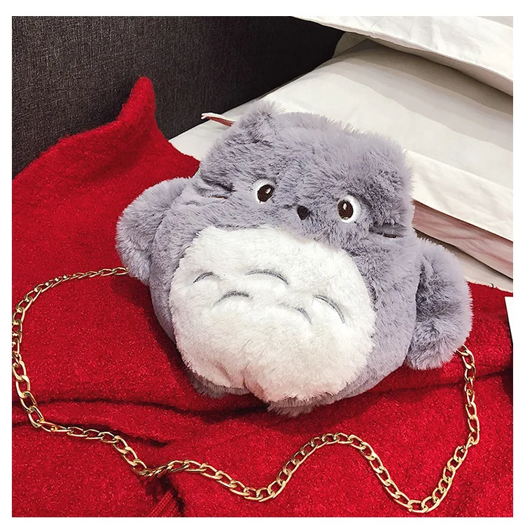 Женская сумка через плечо с аниме Мой neighter Totoro Cat плюшевая мягкая мини мессенджер