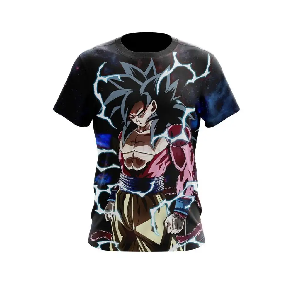 Футболка с 3D принтом SSJ4 Goku новинка 2019|Мужские футболки| |