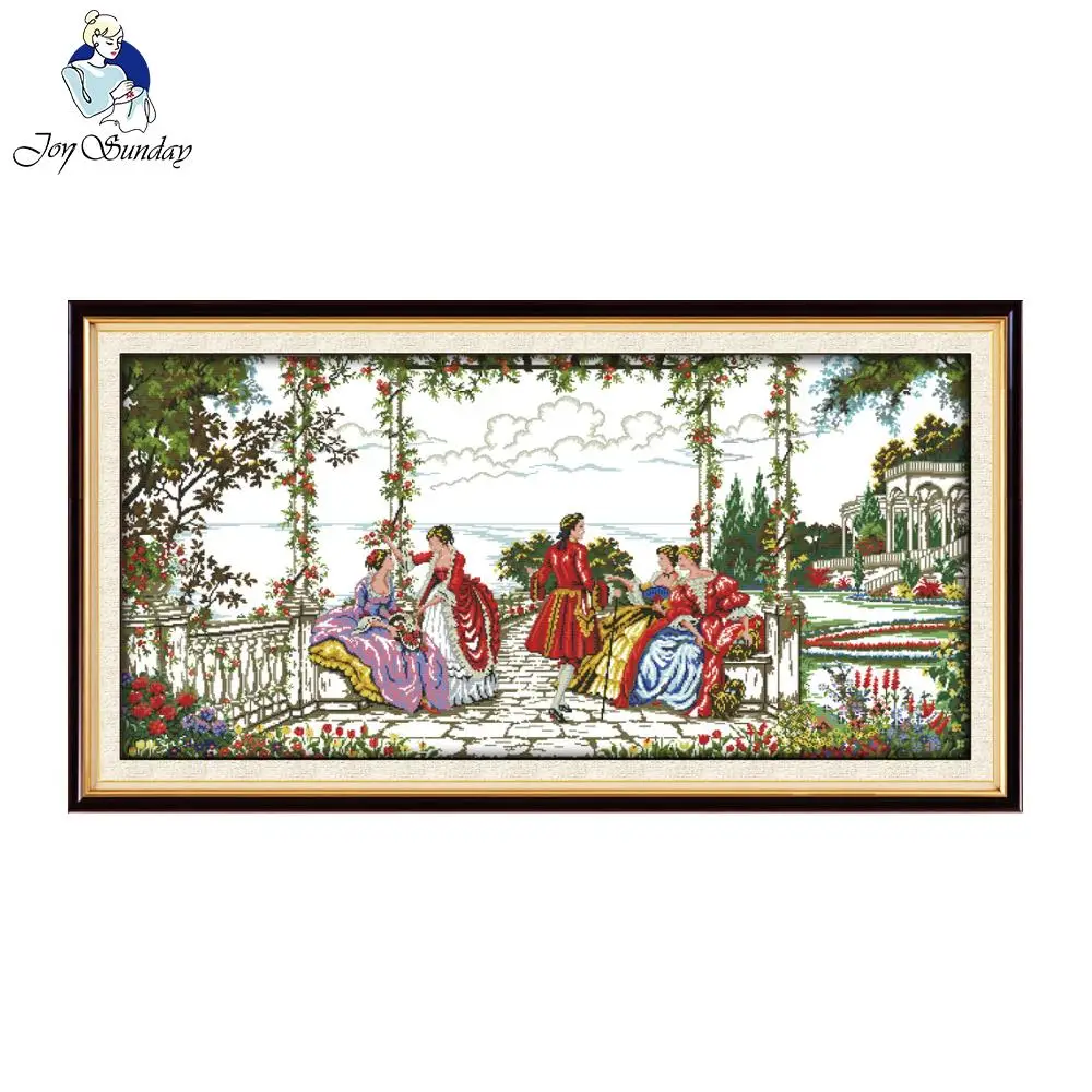 

Joy Sunday Aristocratic life Pattern embroidery Needlework Printed or Counted 11CT 14CT DIY Cross Stitch Kit for home wall decor