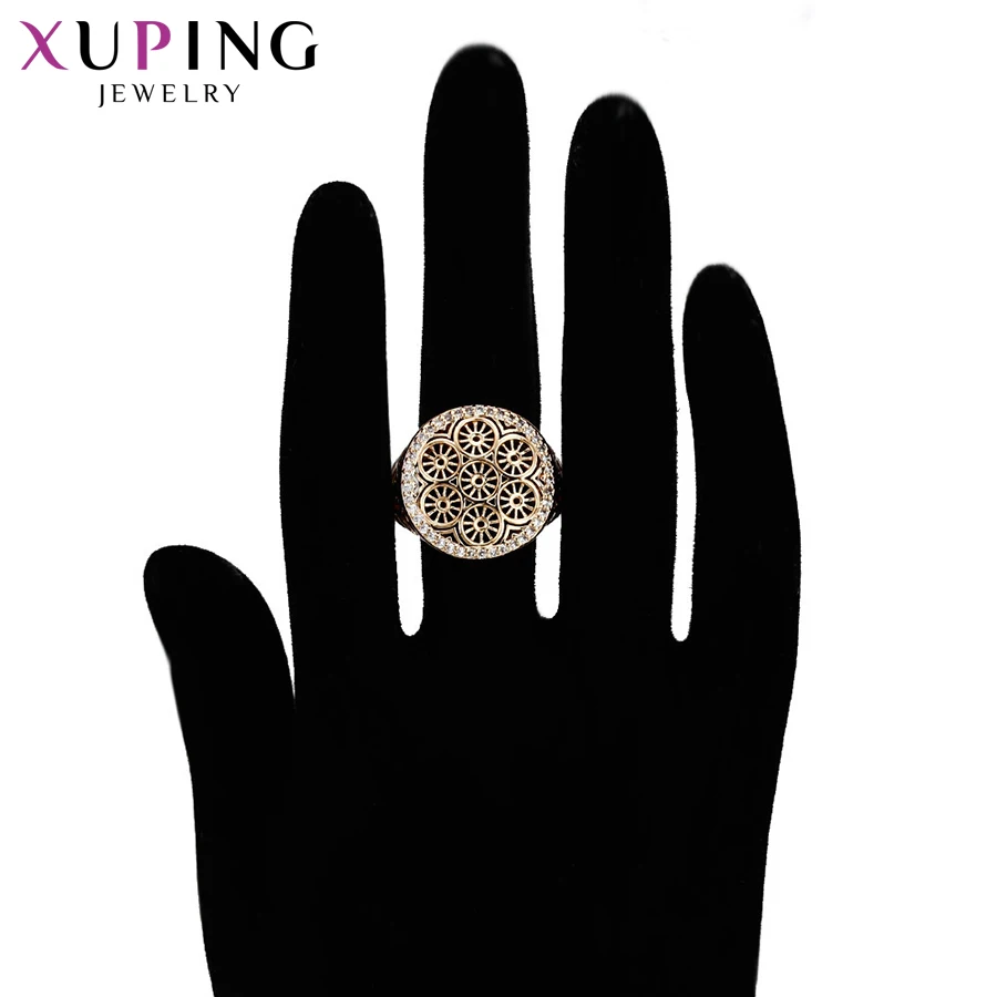 Xuping модные ювелирные изделия популярный дизайн Женское кольцо с золотым