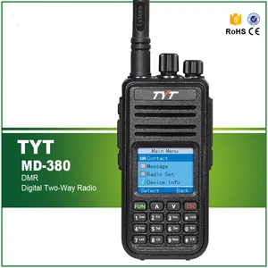Горячая продажа DMR Digital TYT MD380 UHF Walkie Talkie 1000 каналов MD-380 двухстороннее радио с кабельным программным обеспечением