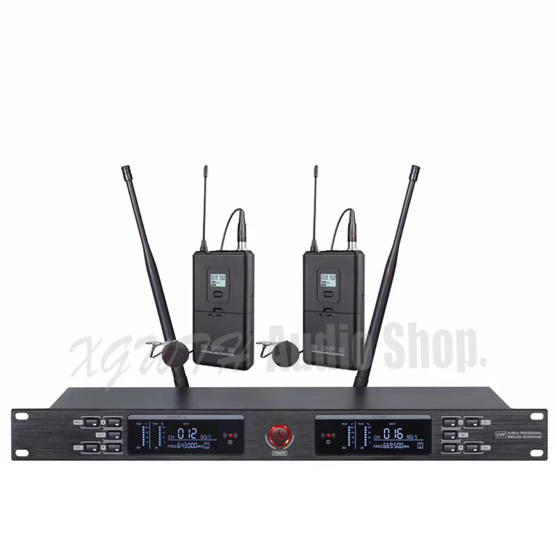 Lavalier Mic Беспроводная микрофонная система UHF 2 конденсаторный кардиоидный петличный лацкан беспроводной микрофон гарнитура микрофон с приемником передатчик - Цвет: Lavalier Mic