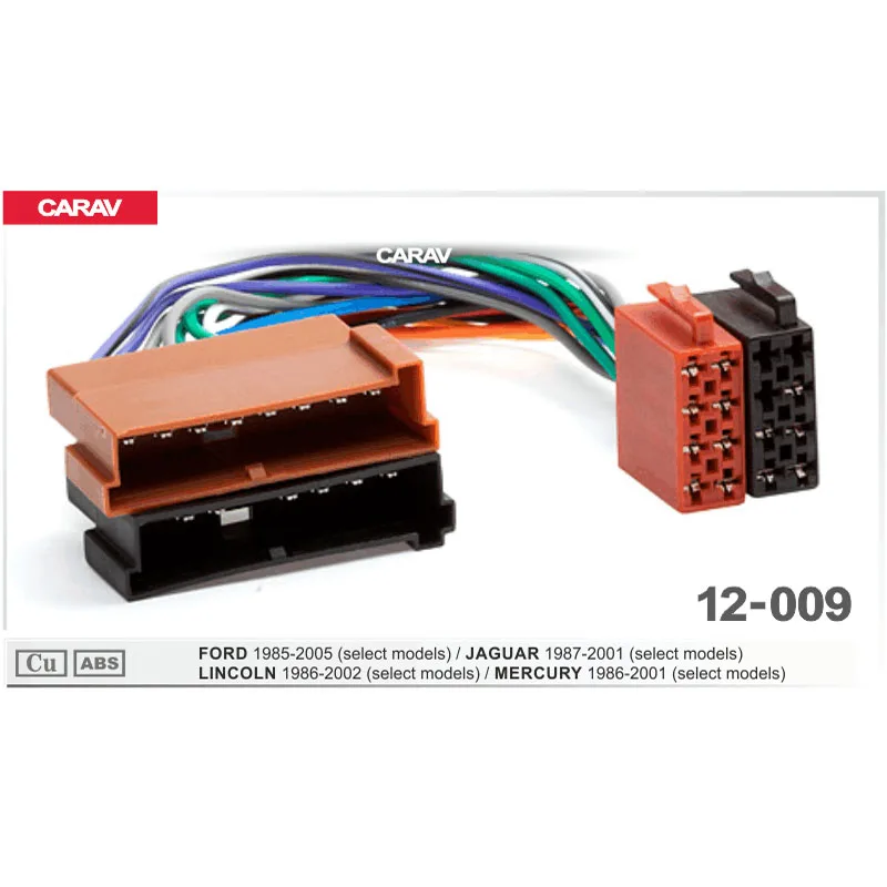 CARAV 12-009 ISO радио проводка Кабельный адаптер разъем для FORD для JAGUAR для LINCOLN для MERCURY(отдельные модели
