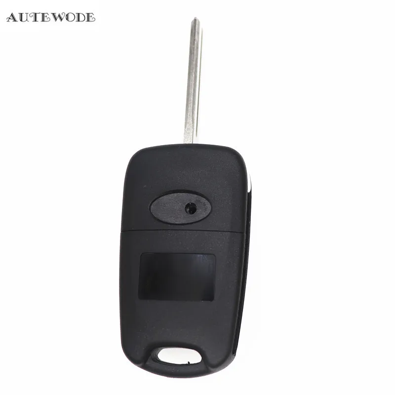 AUTEWODE 3 кнопки дистанционного флип ключа оболочки для Hyundai I20 I30 IX35 Avante Solaris KIA Rio K2 K5