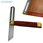 Угловые линейки, треугольные скользящие Т-скосы с деревянной ручкой, измерительный инструмент уровня, деревянный маркировочный манометр