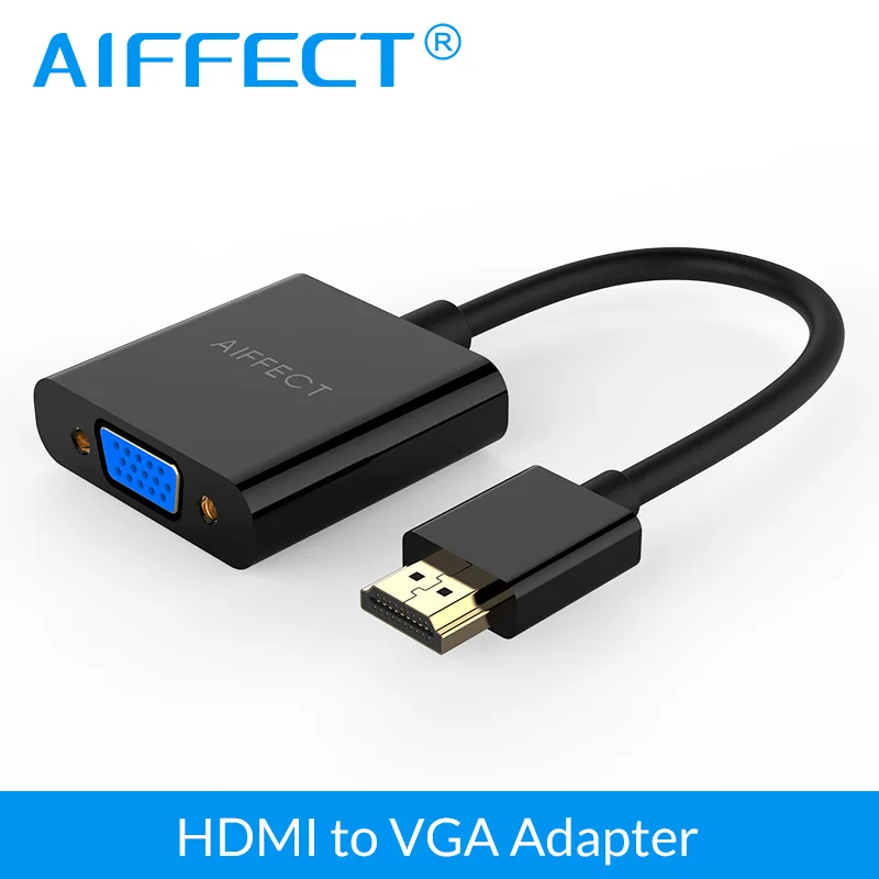 AIFFECT 1080P адаптер для конвертера HDMI в VGA Xbox 360 PS3 ноутбука настольного компьютера hdmi