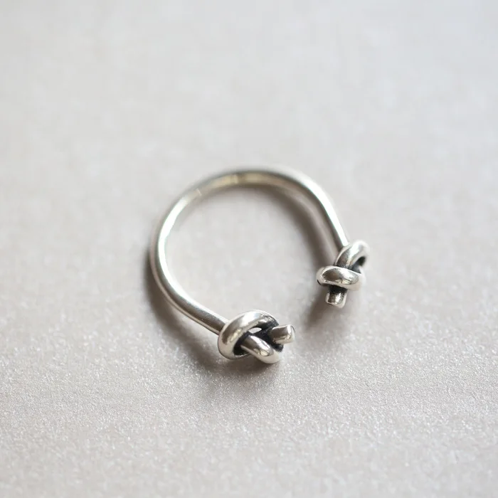 Flyleaf 2016 новые оригинальные открытые серебряные кольца с узлом для женщин