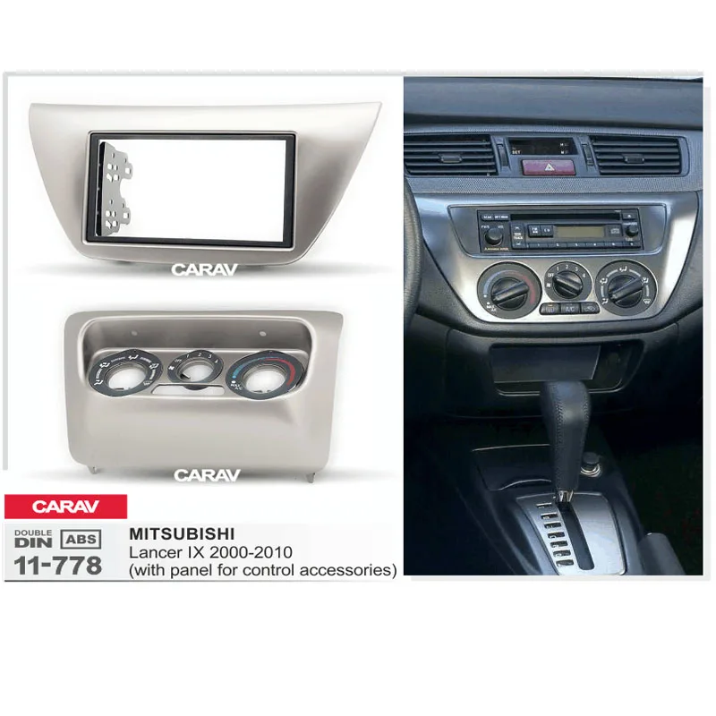 CARAV 11 778 двойной din комплект для приборной панели аудио Автомагнитола установка