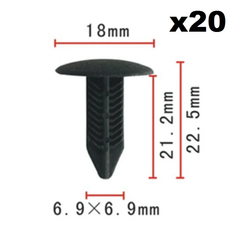 

20x For Honda Truck carpet fixed buckle / Nylon Retainer Clip Brand New