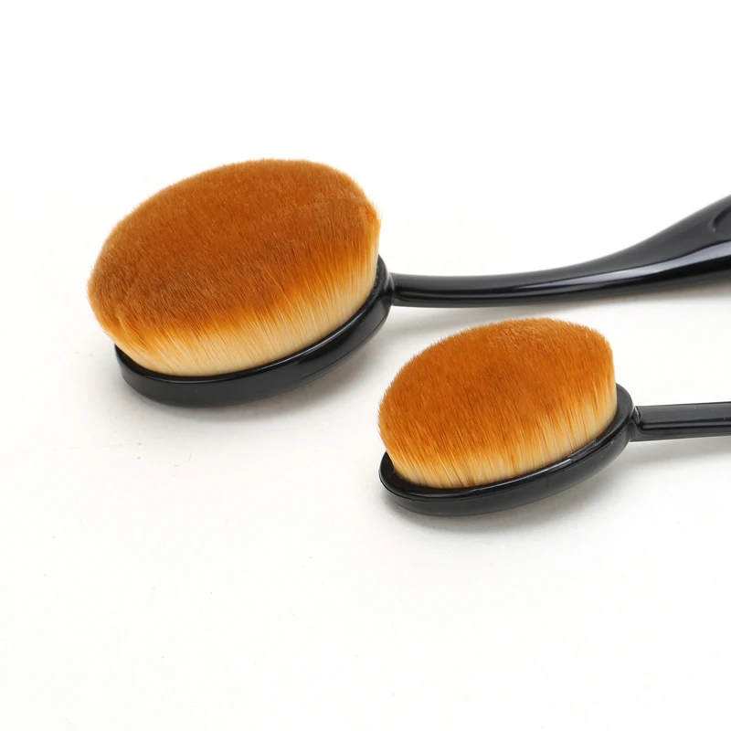 5 Шт./компл. Овальной Макияж Кисти Фонд make up Brush Set Комплект Черный Зубная Щетка BB