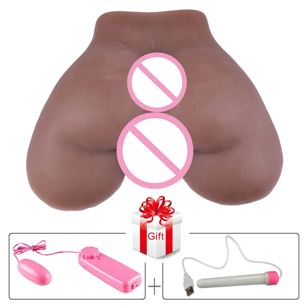 Черные Секс куклы настоящая искусственная силиконовая Женская попка игрушки для