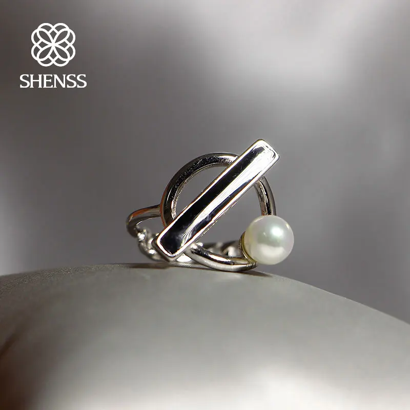 SHENSS 925 кольца элегантное качество регулируемые винтажная Мода черное витое