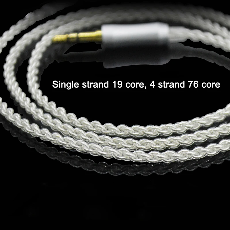 4 нити 76 ядер наушники MMCX кабель для Shure SE215 A2DC Ls50 IE80 Im50 Im70 0 78 мм Weston TFZ W4r TF10 TF15 с
