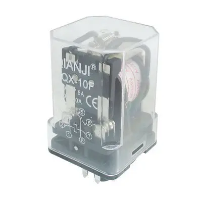 JQX-10F-2Z AC 220V Катушка общего назначения Реле 8 Pin 3PDT 7.5A 250V 10A 30V DC | Обустройство дома