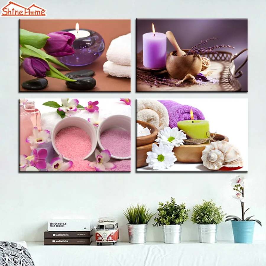 Настенное художественное полотно печать на холсте Spa Body Nail Salon массажное