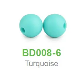 Turquoise Chengkai 50 шт. силиконовые бусины 12 мм Экологичное Сенсорное ожерелье-прорезыватель пищевого класса Мама Кормящих DIY Ювелирные изделия Детские трофеи - Цвет: Turquoise