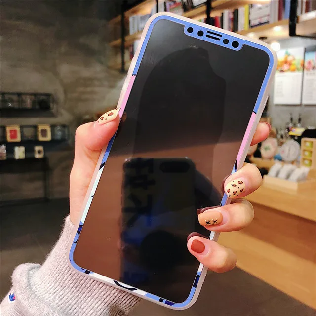 5 Защитная пленка для экрана iPhone Xs Max Xr X с рисунком из закаленного стекла - Цвет: 5