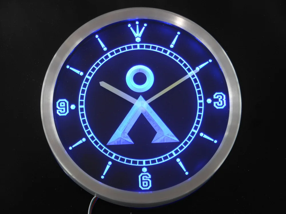 

nc0241 Stargate SG-1 Milky Way Glyphs Neon Light Signs LED Wall Clock