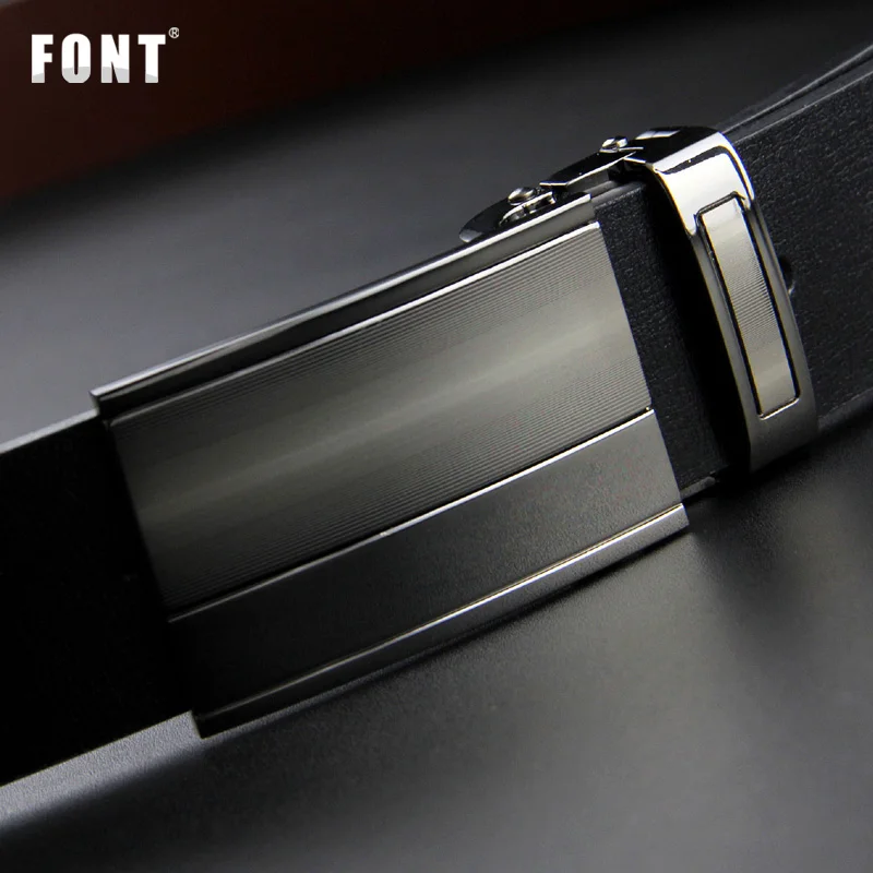 

Men's leather belt leather fashion smooth buckle belts contracted belt free shipping