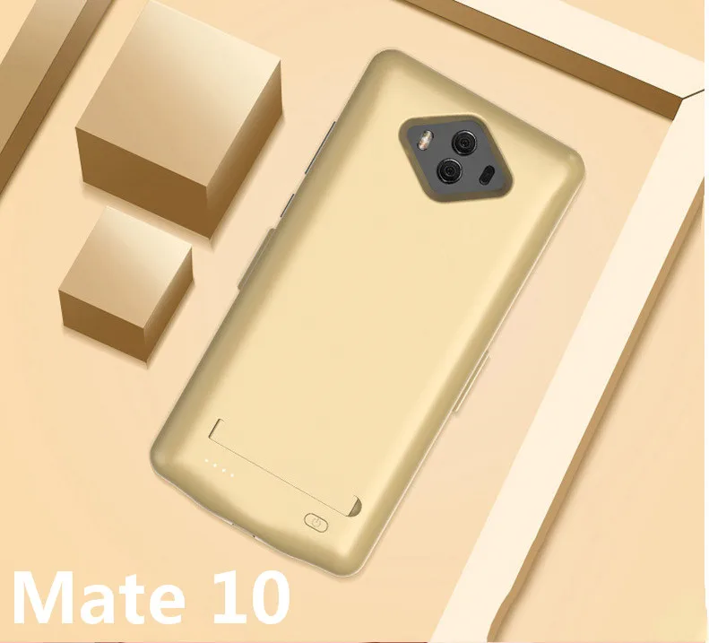 Mate 10-Gold 5000 мАч Батарея чехол для huawei Коврики 10 Pro внешнего резервного питания банк зарядный чехол или huawei Коврики 9 зарядное устройство Pro случаях - Цвет: Mate 10-Gold