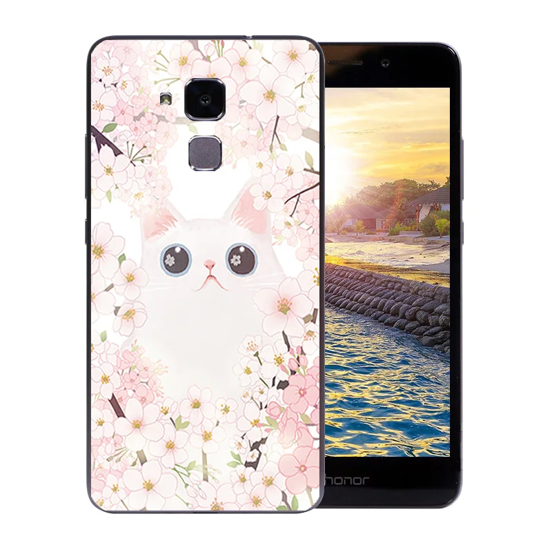 5 2 &quotчехол для телефона Huawei Honor 5C корпус прозрачный мягкий силиконовый чехол 7 Lite