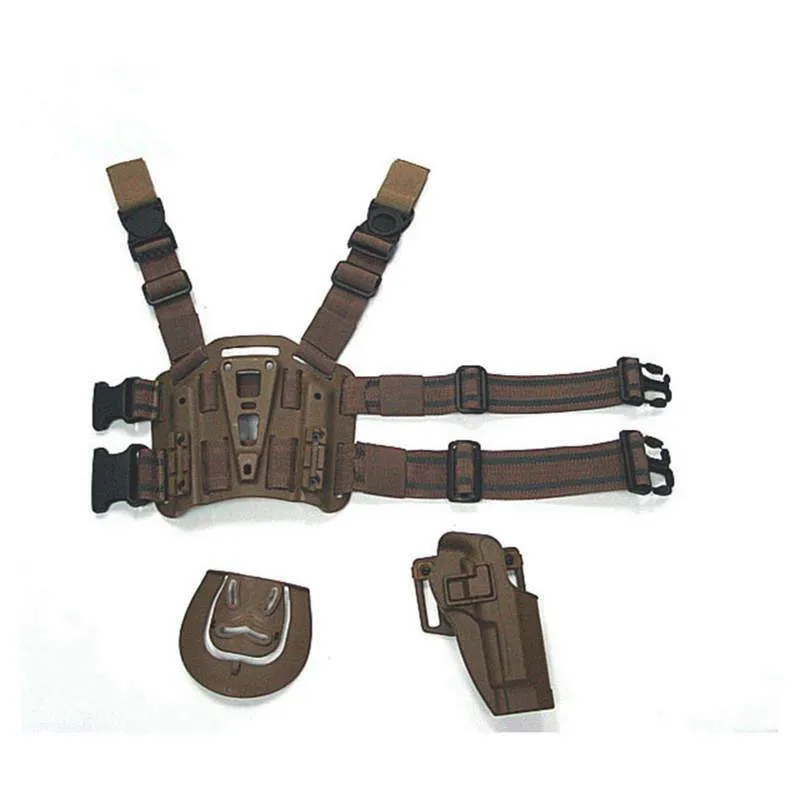 M92 96 Gun Holster Case Concealment Thigh Leg Hunting Accessories Pistool Holster+Mag Pouch+Flashlight set | Спорт и развлечения