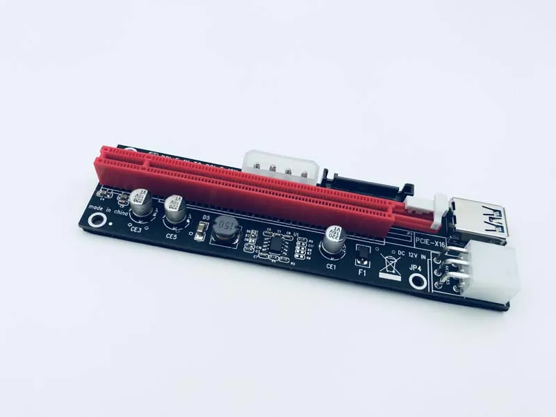 PCI E 1x до 16x переходная карта USB 3 0 кабель в 1 SATA 4 контакта 6 контактов 30 см 60 источник
