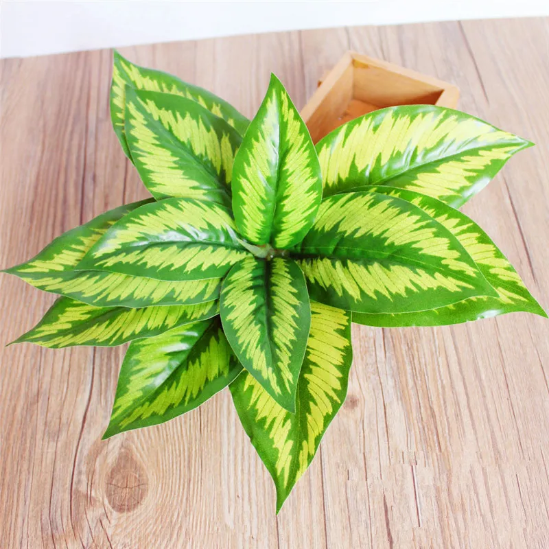 

1 Pc Simulation Plant Artificial Silk Leaves Turtle Leaf DIY Wall Accessories Home Garden Decoration
