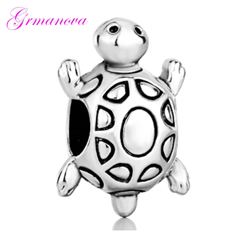 Бусина Шарм Черепаха Морская жизнь из цинкового сплава|Бусины| |