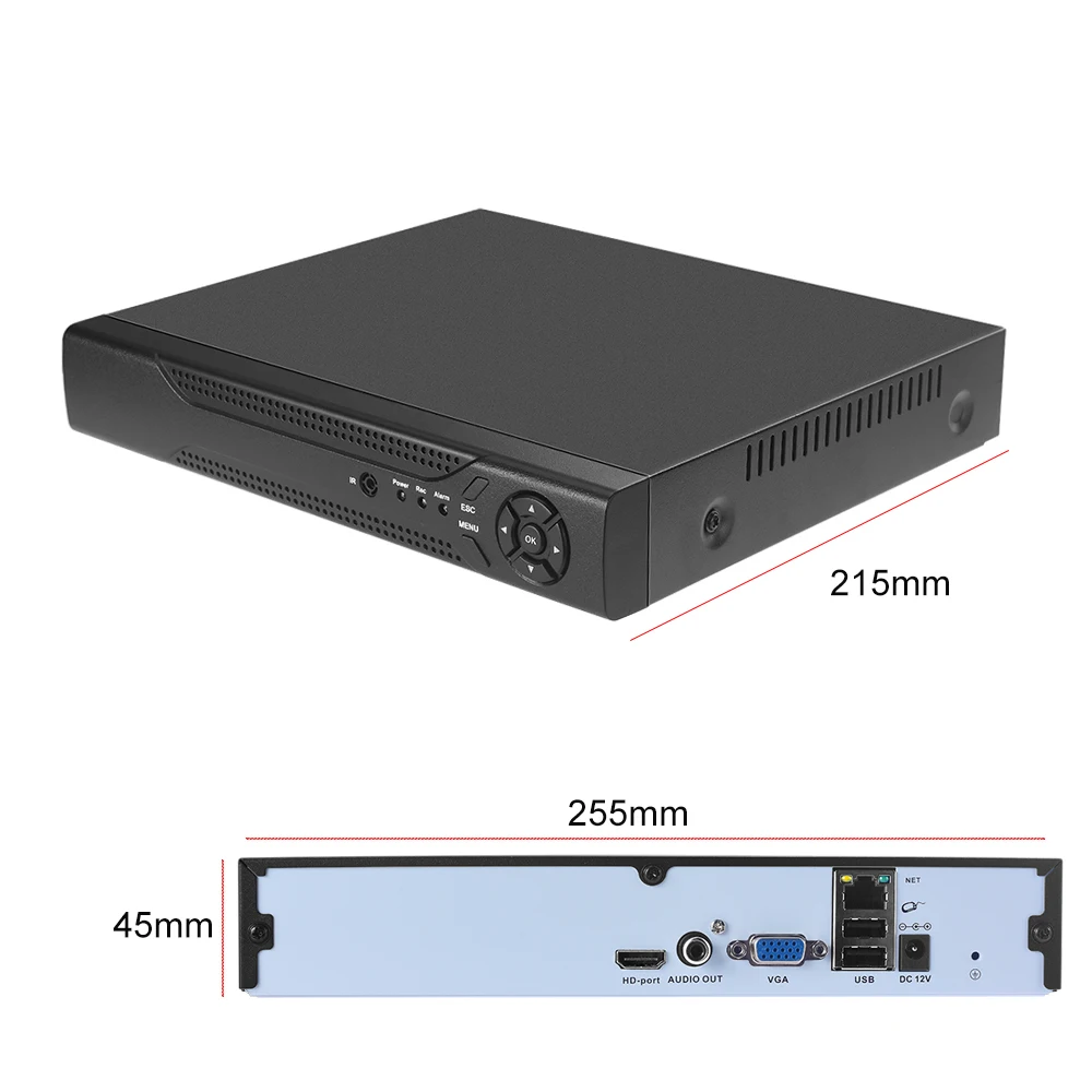 USAFEQLO Новый H.265 5MP 8CH/16CH 1 SATA HDD порты NVR XMEYE ONVIF P2P Обнаружение движения HDMI VGA CCTV видео