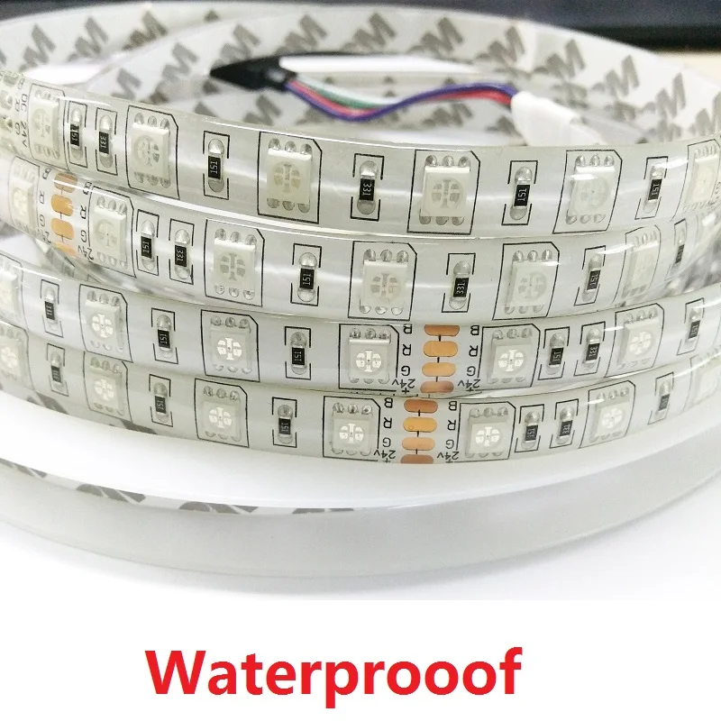 10 м/лот RGB Светодиодная лента 5050 SMD 600LED Гибкая не Водонепроницаемая мм ширина 60