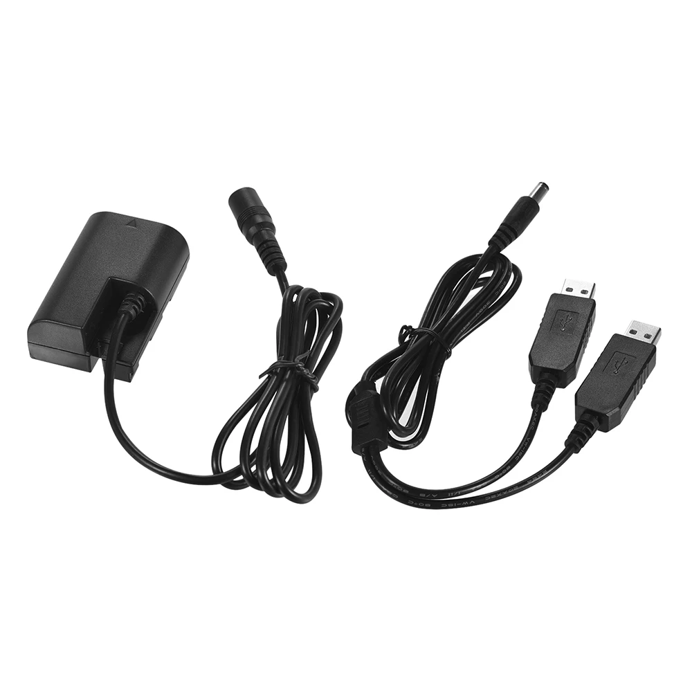 Andoer Dual USB Power Adpater DR E6 DC муфта полностью декодированная Замена LP батареи для камер