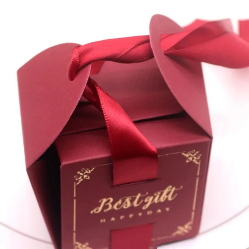 

Creative Wedding Favors Gift Box Candy Box for Christening Baby Shower Birthday Event Party gift package with Ribbon