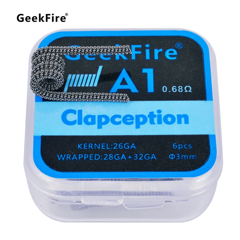 6 шт./лот GeekFire A1 Тяжелая пара Предварительно Построенная катушка проволочная