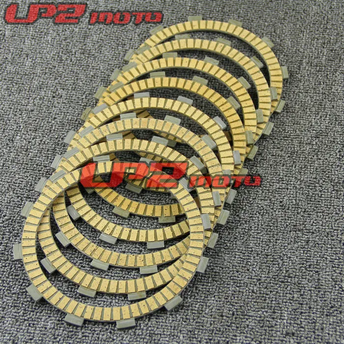 

Suitable for Kawasaki ZXR750 J1/J2/L1/L2/L3/P1-P7 91-03 Paper Based Clutch Wood Disc Friction Clutch Discs Plate Set
