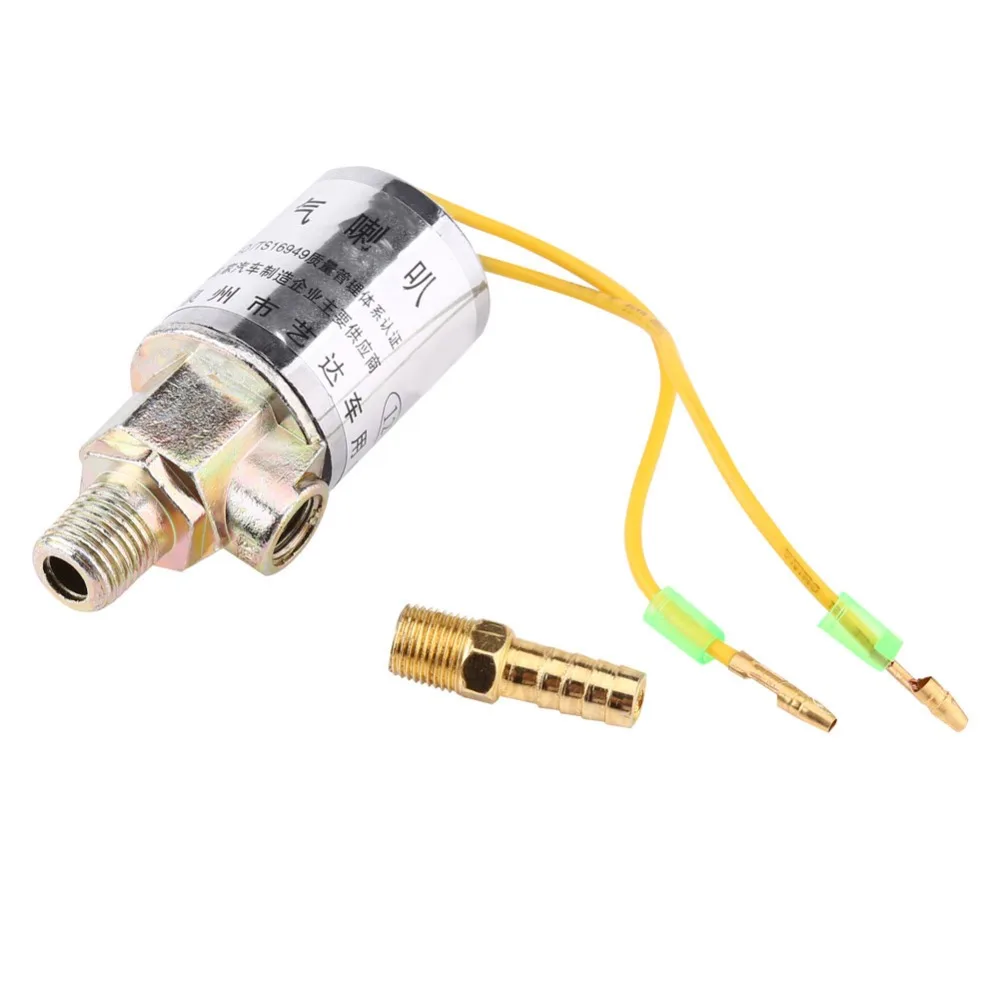 WALFRONT 12V Электрический электромагнитный клапан рожки и пневматическая система 1/4 дюйма Металл Поезд клаксон грузовика соленоидного клапана выгодная цена