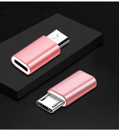 Rose Gold Для iPhone 7, 8, X, iPad, Lightning, 8-контактный разъем для разъема Micro USB, кабель для зарядного устройства, адаптер для samsung, Xiaomi, huawei, Android Phone - Цвет: Rose Gold